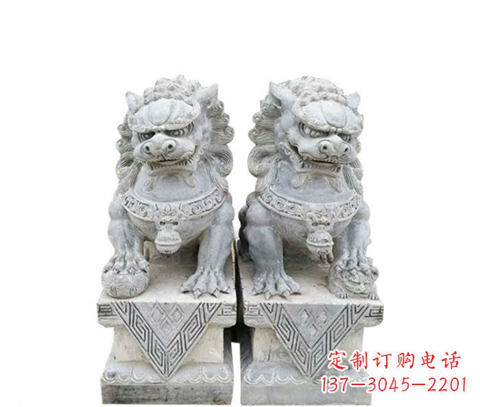 重庆古典雄狮石雕