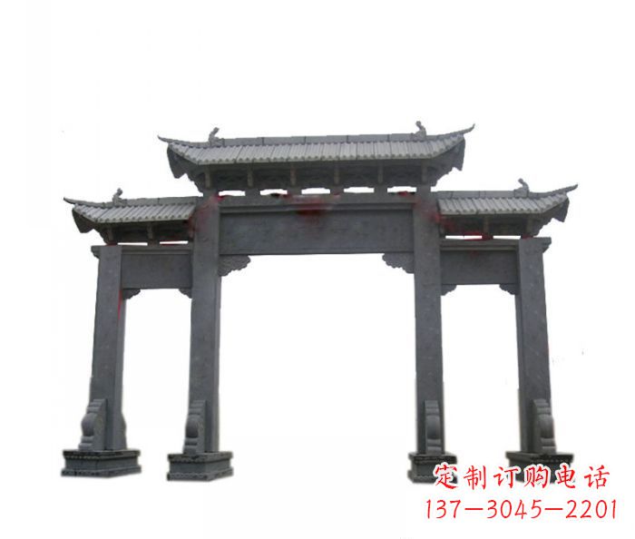 重庆精美仿古牌坊石雕