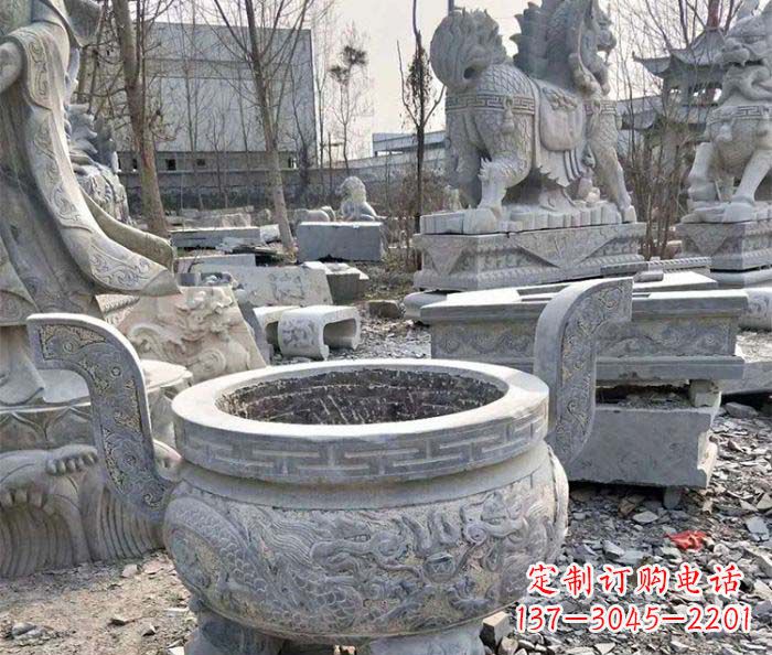 重庆仿古精美石雕香炉
