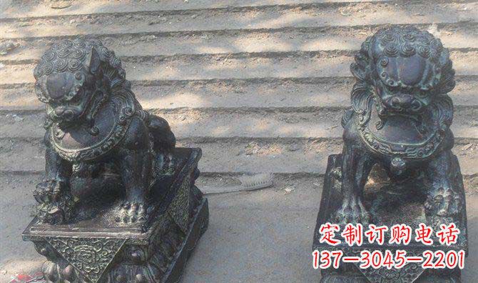 重庆艺术级仿古狮子铜雕