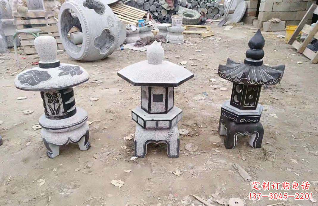 重庆传统仿古石灯雕塑