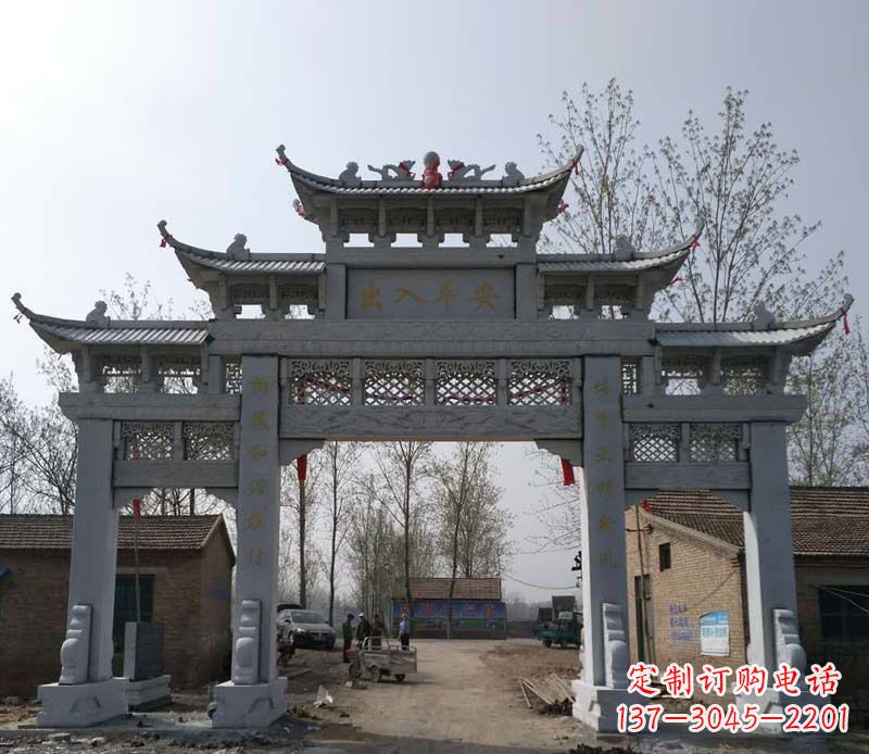 重庆仿古石牌坊石雕