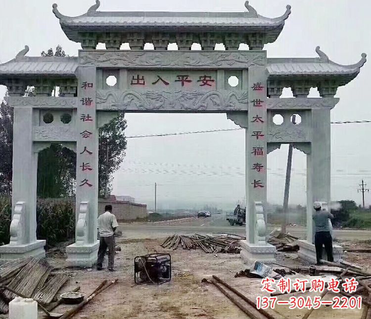 重庆仿古石牌坊石雕