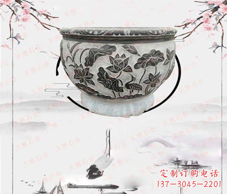 重庆仿古石水缸石浮雕石雕,欧式古典设计