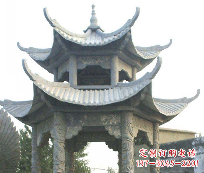 重庆仿古双层石雕凉亭