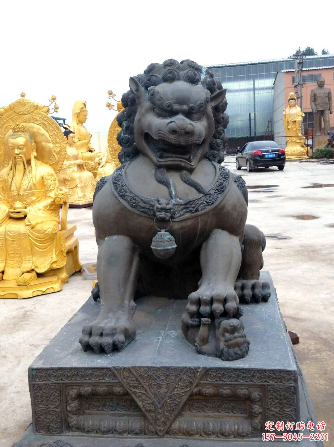 重庆精美仿古铜狮子雕塑