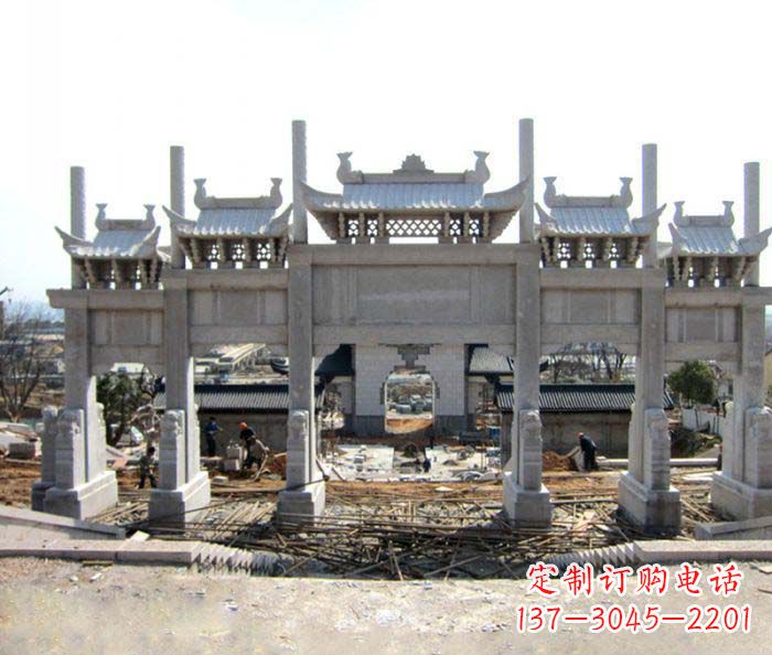 重庆仿古牌坊雕塑,定制专属你的古典魅力