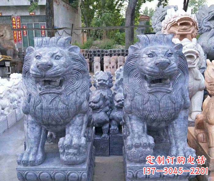 重庆仿古欧式石雕狮子