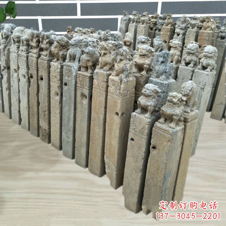 重庆仿古做旧拴马柱