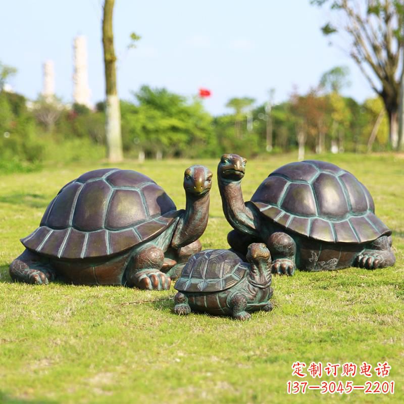 重庆仿铜做工精美的乌龟雕塑摆件