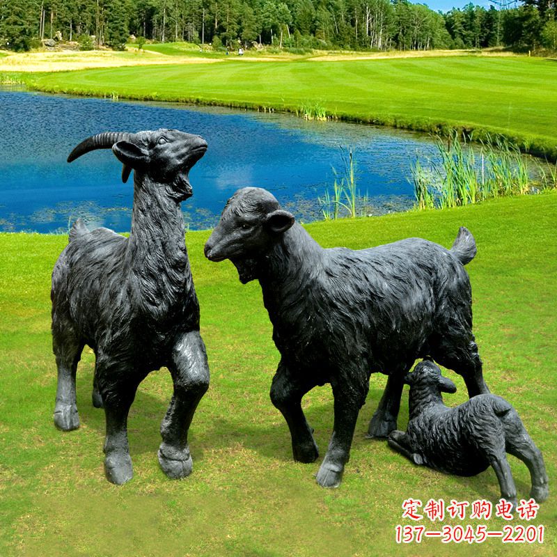 重庆 雕刻经典,匠心独具,黑山羊雕塑