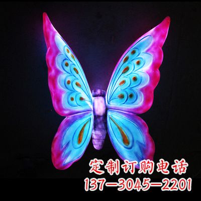 重庆完美粉色蝴蝶雕塑