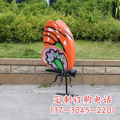 重庆高端红色蝴蝶雕塑