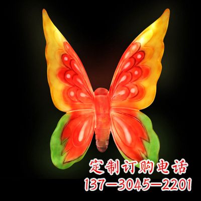 重庆仿真蝴蝶_大号黄色发光款73x50x30