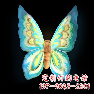 重庆仿真蝴蝶_大号蓝色发光款73x50x30