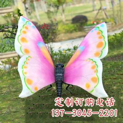 重庆仿真蝴蝶_紫白色款105x100x80