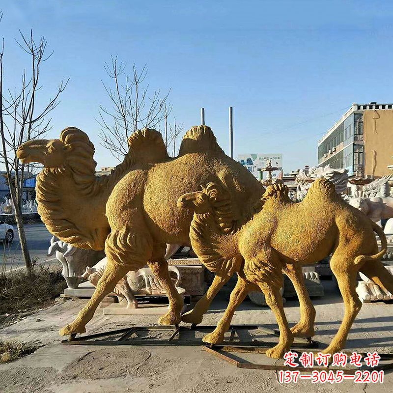 重庆仿真骆驼玻璃钢雕塑