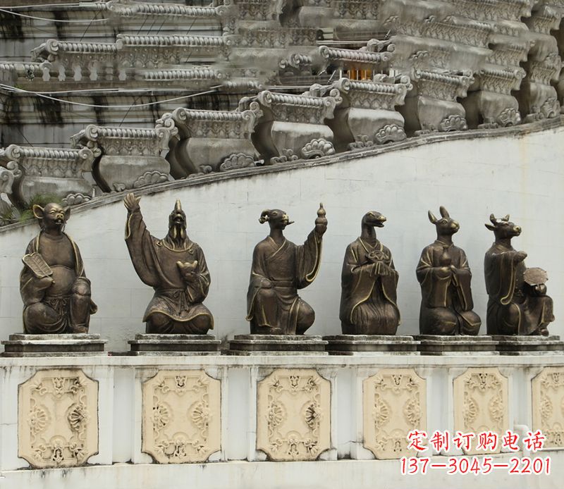 重庆十二生肖铜雕塑定制