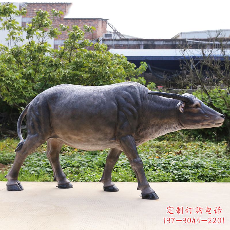 重庆高品质仿真水牛雕塑