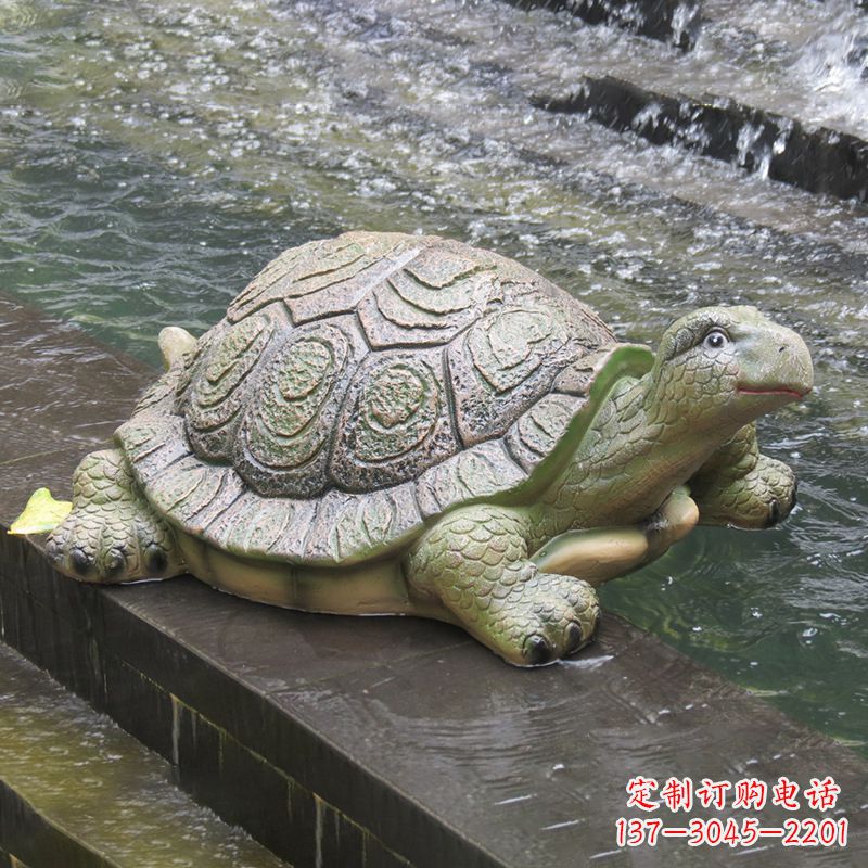 重庆仿真乌龟-园林水景动物雕塑摆件