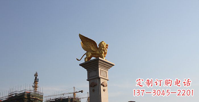 重庆飞狮黄铜室内狮子雕塑