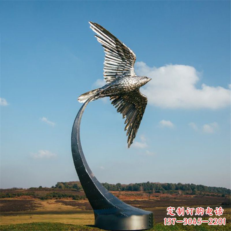 重庆飞翔老鹰景观不锈钢雕塑