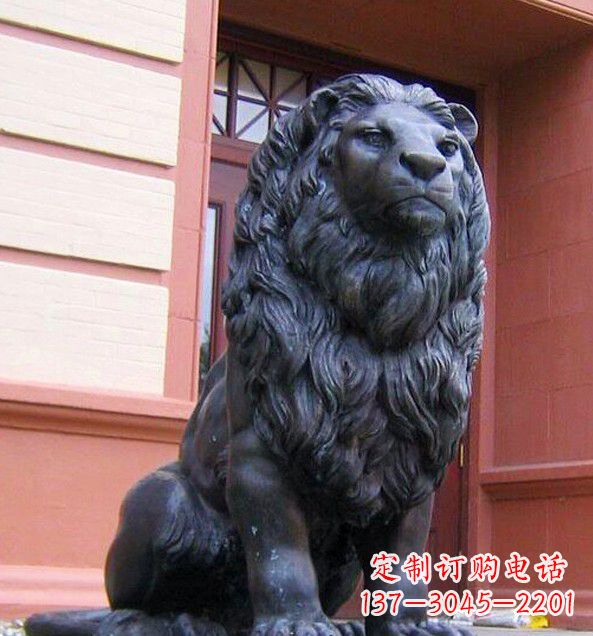 重庆非洲狮子铜雕塑