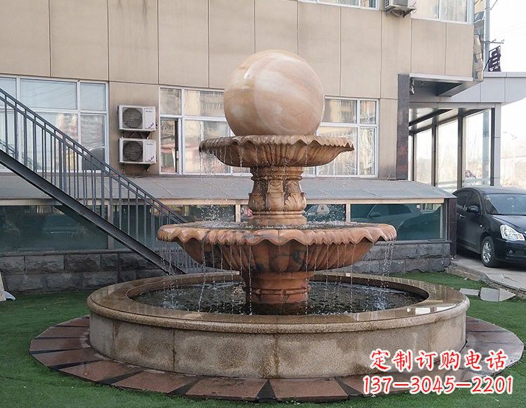 重庆风水球喷泉石雕 (2)