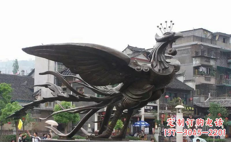 重庆凤凰公园景观铜雕