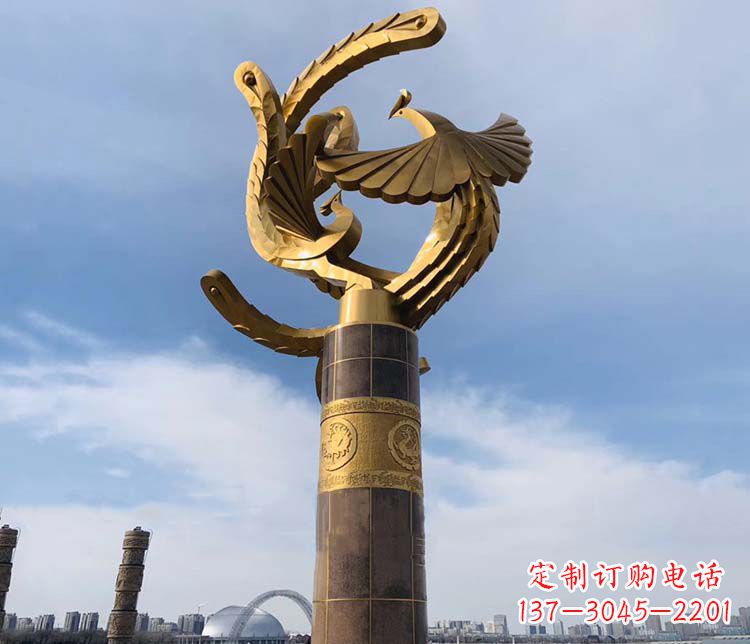 重庆凤凰华表铜雕——精美绝伦的艺术品