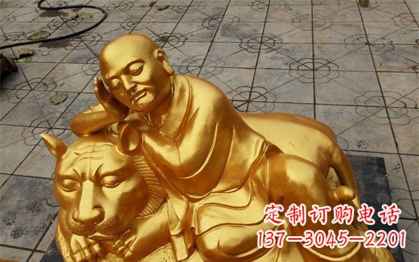 重庆伏虎罗汉铜雕,古典美学与艺术的完美结合