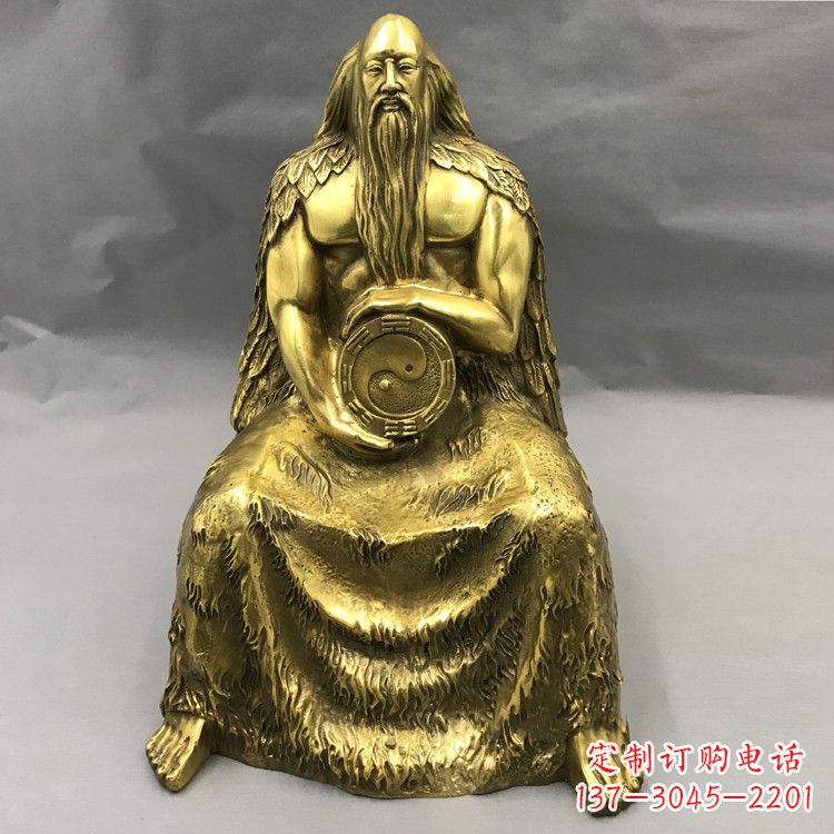 重庆伏羲铜雕塑-中华民族上古神话人物雕像
