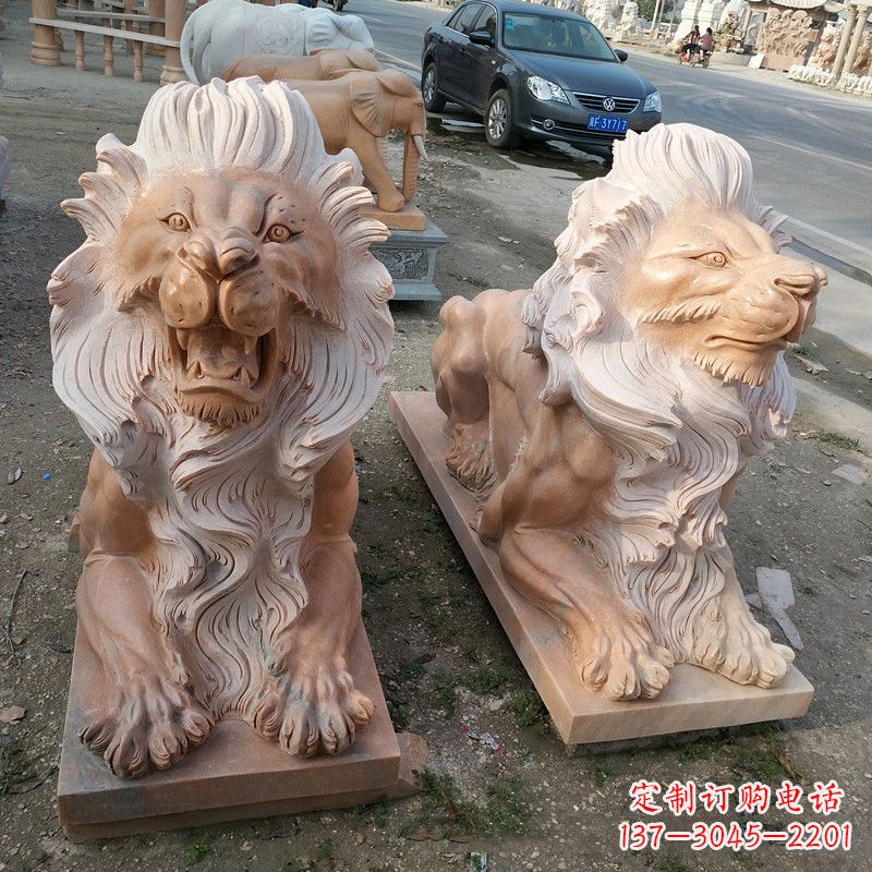 重庆港币狮子爬狮雕塑——经典的海洋之神艺术