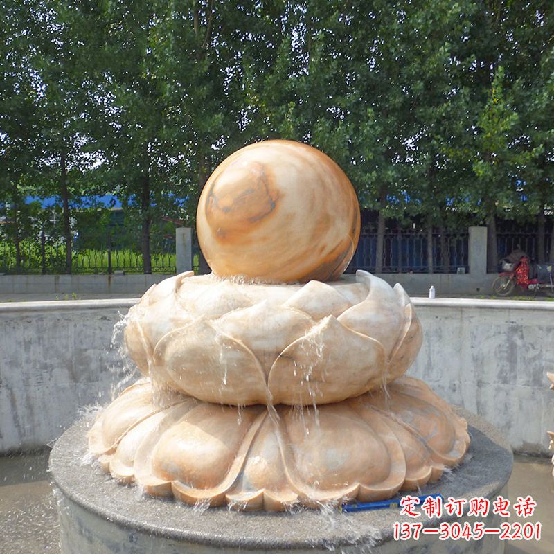 重庆高档石制风水球雕塑让您的空间充满风水之力