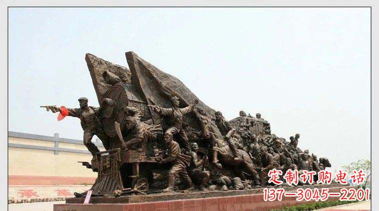 重庆革命战士打仗广场纪念铜雕