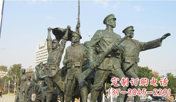重庆纪念革命先烈的战士雕塑