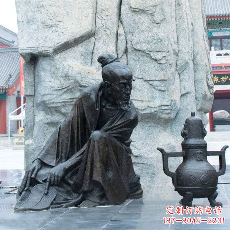 重庆中国医史传承葛洪炼丹情景雕塑