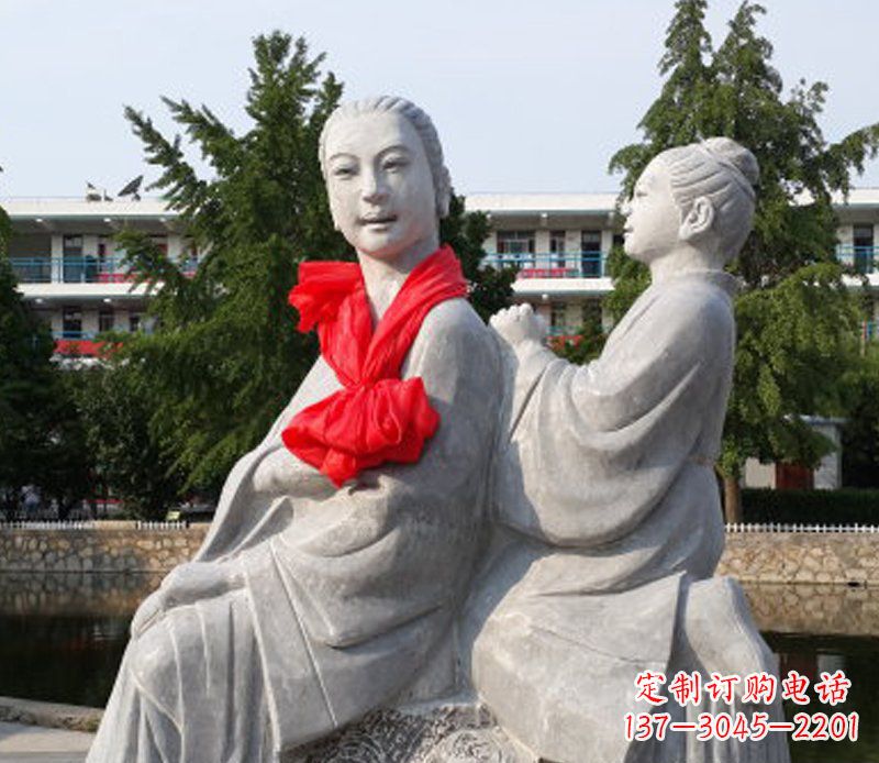 重庆爱与温柔——领雕”母亲”石雕景观装饰