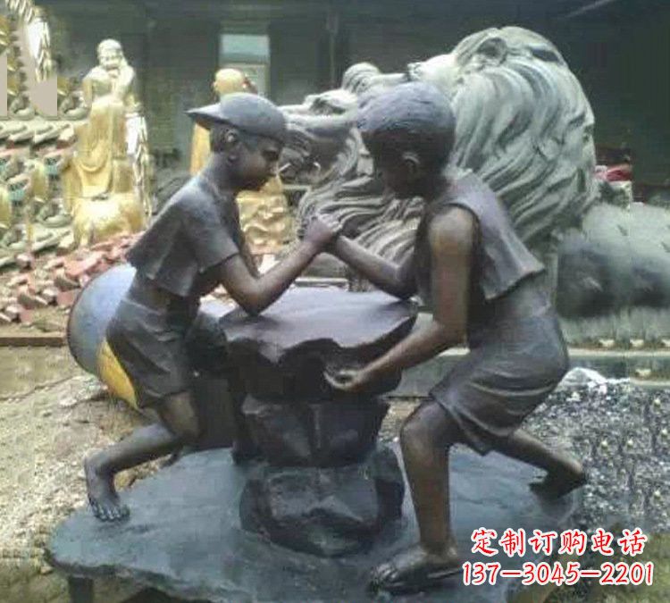 重庆非凡童趣,精致儿童铜雕