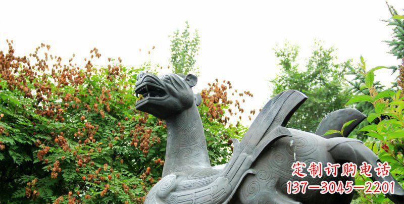 重庆公园狴犴景观铜雕