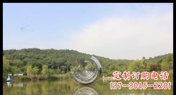 重庆不锈钢圆环景观雕塑