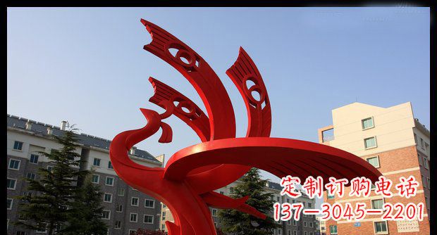 重庆不锈钢凤凰雕塑