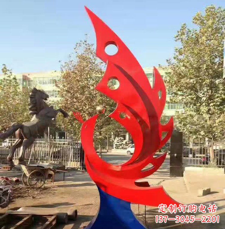 重庆艺术精美的不锈钢凤凰雕塑
