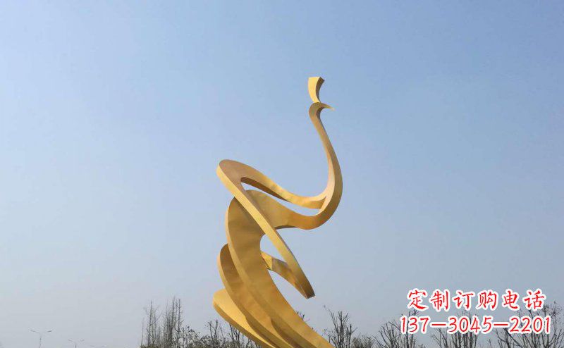 重庆抽象凤凰不锈钢雕塑