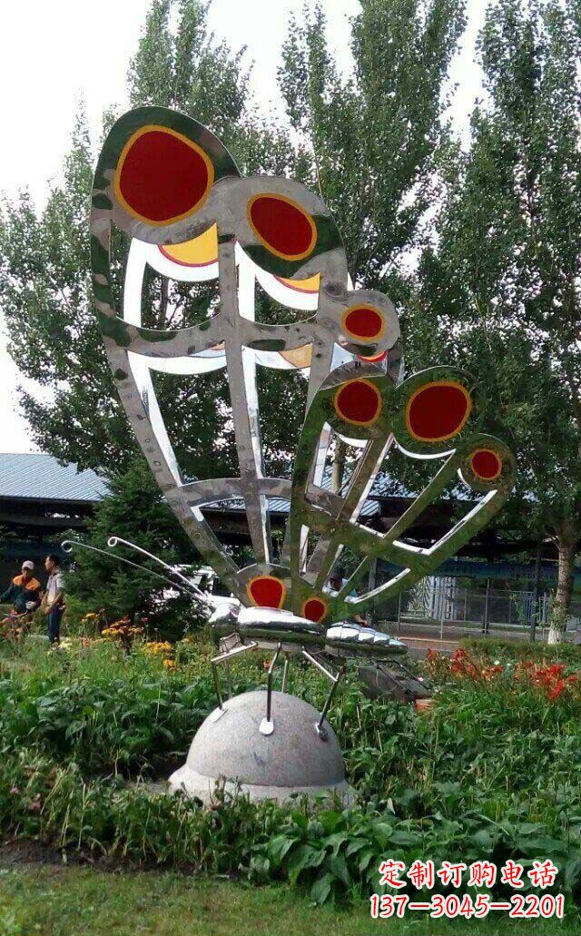 重庆现代艺术不锈钢蝴蝶雕塑