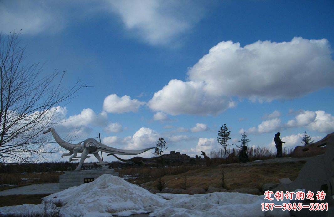 重庆非凡巨兽——不锈钢抽象恐龙雕塑