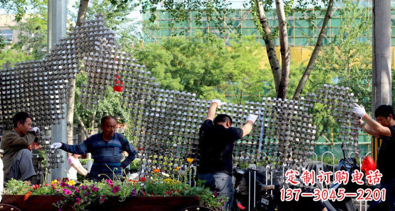 重庆中领雕塑 - 动物抽象不锈钢雕塑