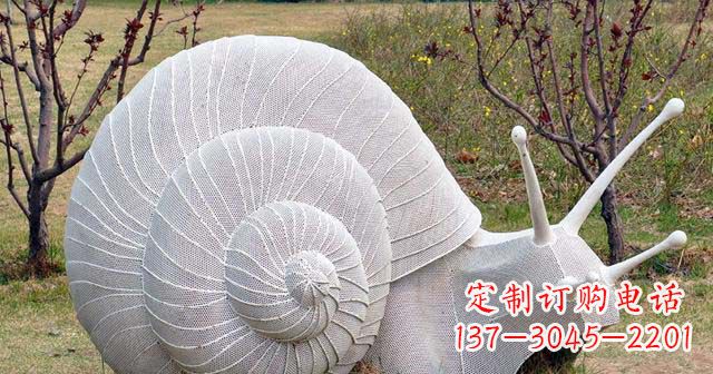 重庆抽象不锈钢蜗牛雕塑