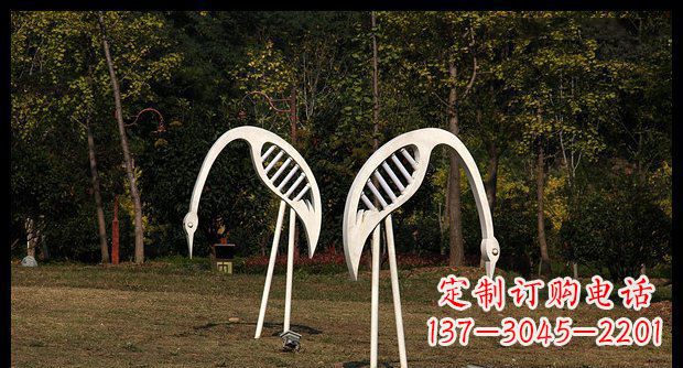 重庆精美不锈钢仙鹤雕塑