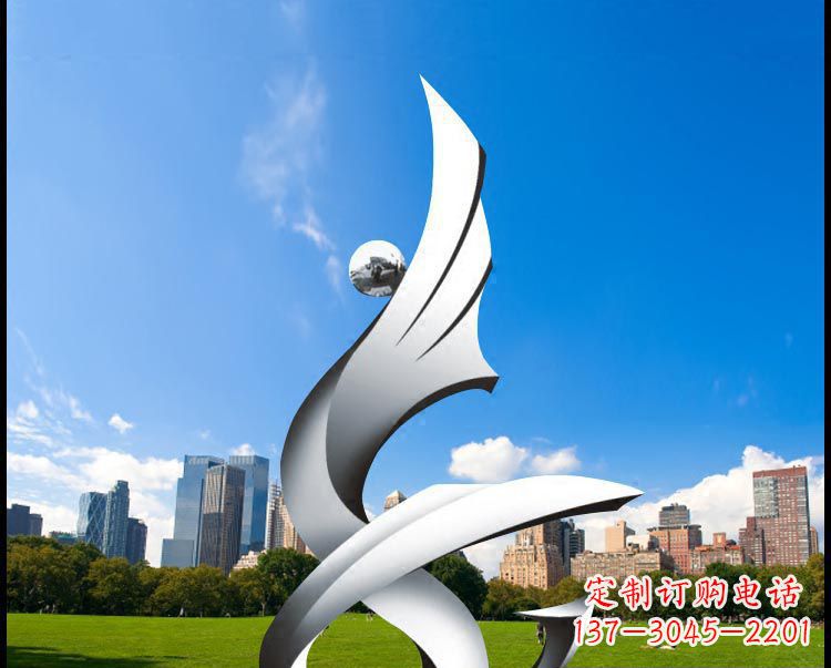 重庆优雅贵族不锈钢凤凰雕塑